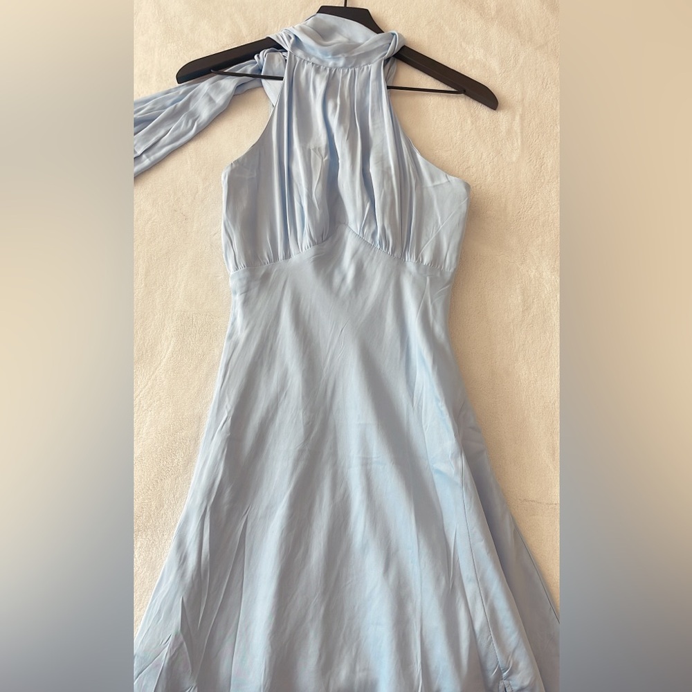 NWT Maxi Dress in Blue. Size Small. No Strecth - Picture 5 of 5